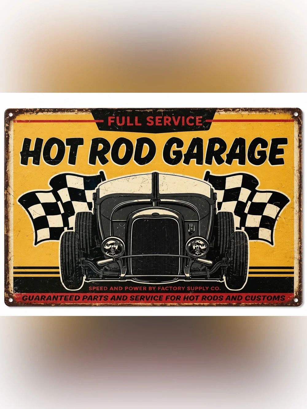 NEW Hot Rod Garage Metal Sign